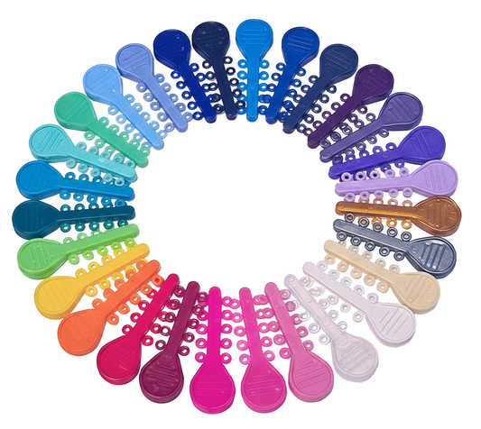 Ortho mini ligatures in rainbow colors